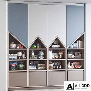Wardrobe and toys in the childrens room 18
