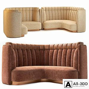 D4 restaurant sofa