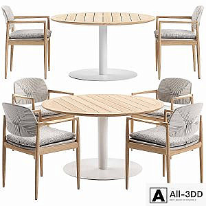 Minotti Outdoor Dining Set