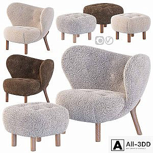 Little Petra Armchair and Pouf
