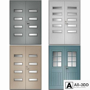Metal swinging fire doors