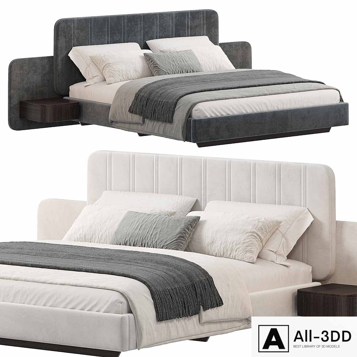 AMANDA Bed by Domkapa modern interior 3D model AMANDA Bed by Domkapa