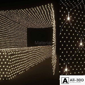 Material garland grid
