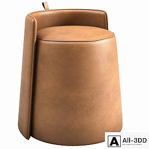 Nordic Parsons Chair Vanity Bonded Leather Armless Vanity Chair