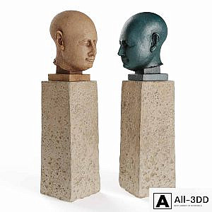 Ancient Egyptian head sculpture