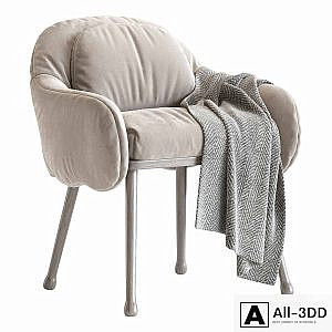 Corolla 270 White Armchair
