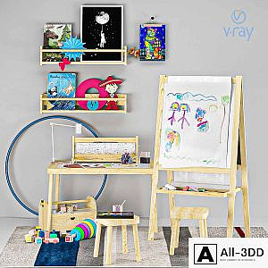 Children's decor easel Ikea