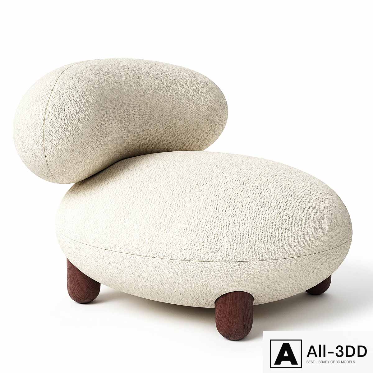 Noom Flock Lounge Chair modern interior 3D model Noom Flock Lounge Chair