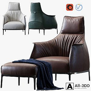 Armchair Archibald A by Poltrona Frau