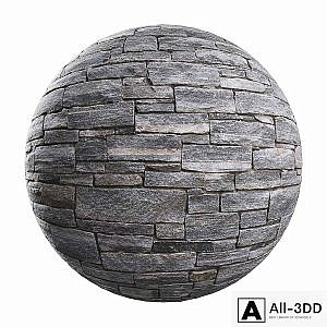 Natural stone wall