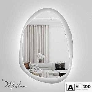 Designer mirror with backlight Mideon Transparent "Darkside" LED OM