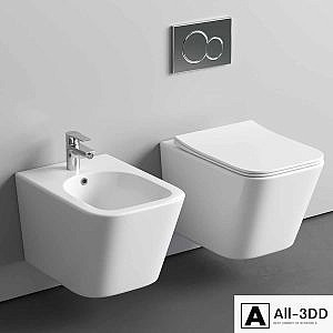 Wall hung bidet/toilet Ceramica Nova Metric