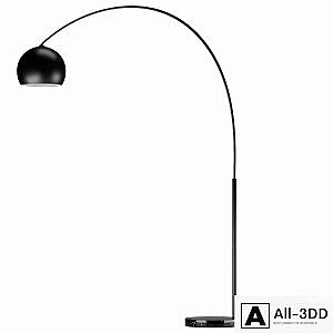 Black floor lamp Crescent