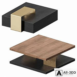 Homary Black Coffee Table