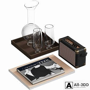 Decorative set in retro style