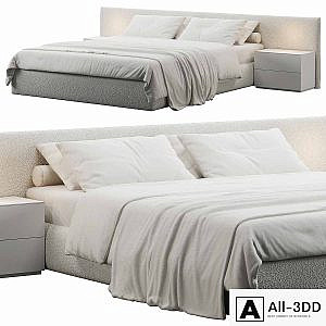 Soft Headboard Bed
