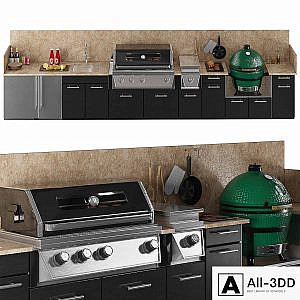 TREX outdoor kitchen