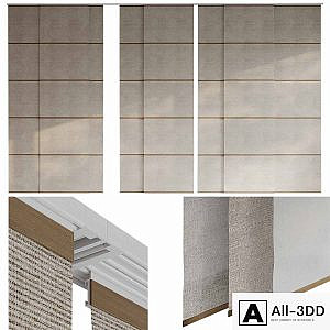 Panel curtains, Japanese curtains 2