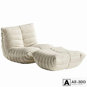 Armless Standard Bean Bag Set
