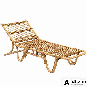 1960s Riviera Style French Chaise Longue
