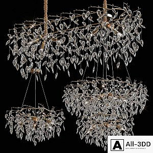 Modern crystal led chandeliers for living room