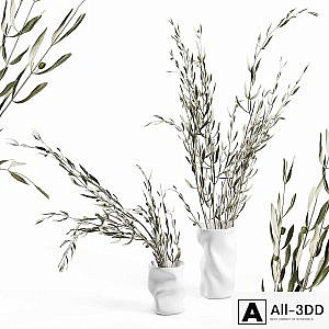 Collapse vase by Menu with branches