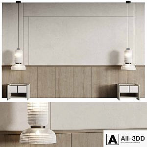 Wall composition Bedroom Headboard 006