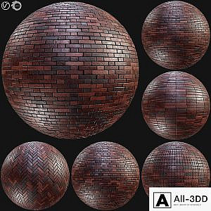Realistic Brick PBR Material Vol10
