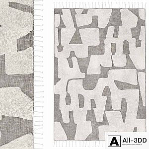 Wool and cotton carpet Launity