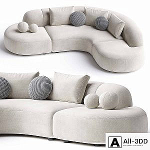 Sofa Eichholtz Sofa Bjorn Boucle Sand