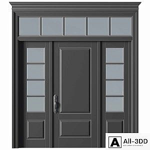 Entrance modern classic street doors. Entrance to the house.Front Iron Doors. Outdoor Entrance classic door.Art Deco External Doors. Exterior Door.Street Doors.Double Exterior Door