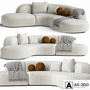 Sofa Eichholtz Sofa Bjorn Boucle Sand