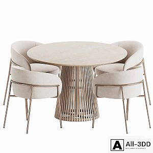 Rimo Chair Jeanette Table Dining Set