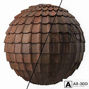 Roof Tile Materials 49- Concrete Roofing by Sbsar generator | Seamless, Pbr, 4k