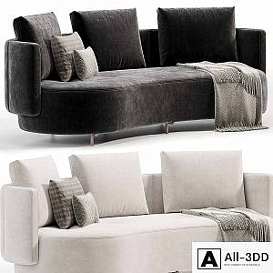 TORII BOLD Curved Sofa by Minotti