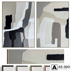 Plaster Two Photo Frame D-535