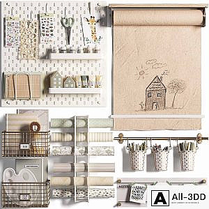 Ikea SKADIS Pegboard , Wall Mounted Easel & Decor for Teenagers and Kids 081