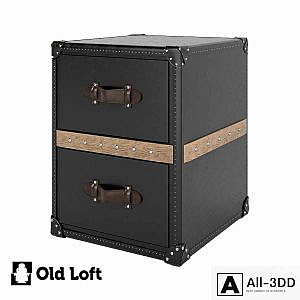 OM Cabinet Art Metal Black Steel in loft style