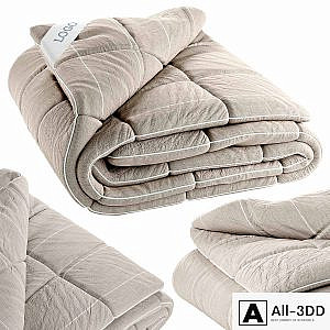 Folded Duvet with Label