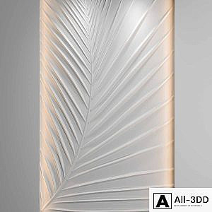 Bas-relief Palm leaf