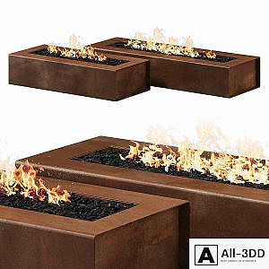 Robata Corten Firepit by Paloform