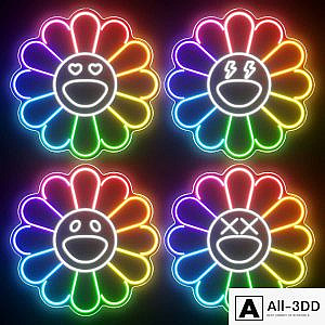 KAWS Sunflower Neon Signs