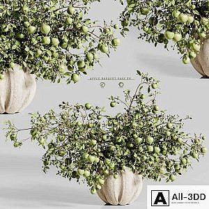 apple plants bouquet vase 34