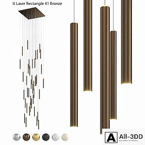 Pendant lamp IT-Laser-rectangle-41-bronze