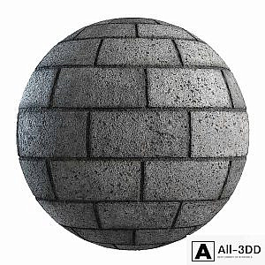 Expanded clay concrete block PBR 4k