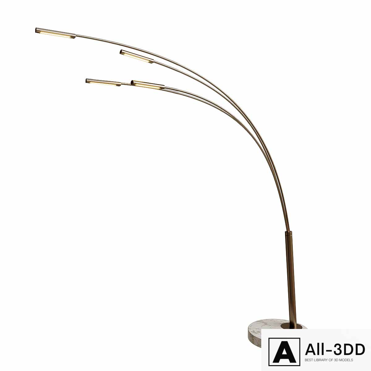 Floor lamp Juncos design emmemobili modern interior 3D model Floor lamp Juncos design emmemobili
