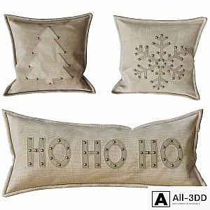 Decorative New Year's pillows