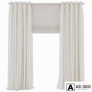 double curtains with tulle