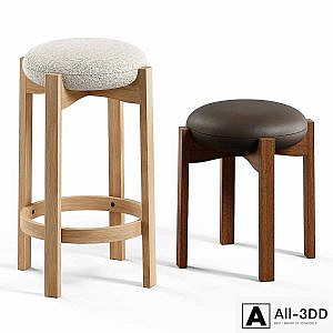 Fredericia - Pioneer Stool by Maria Bruun