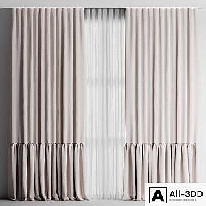 Curtains with tulle for the nursery